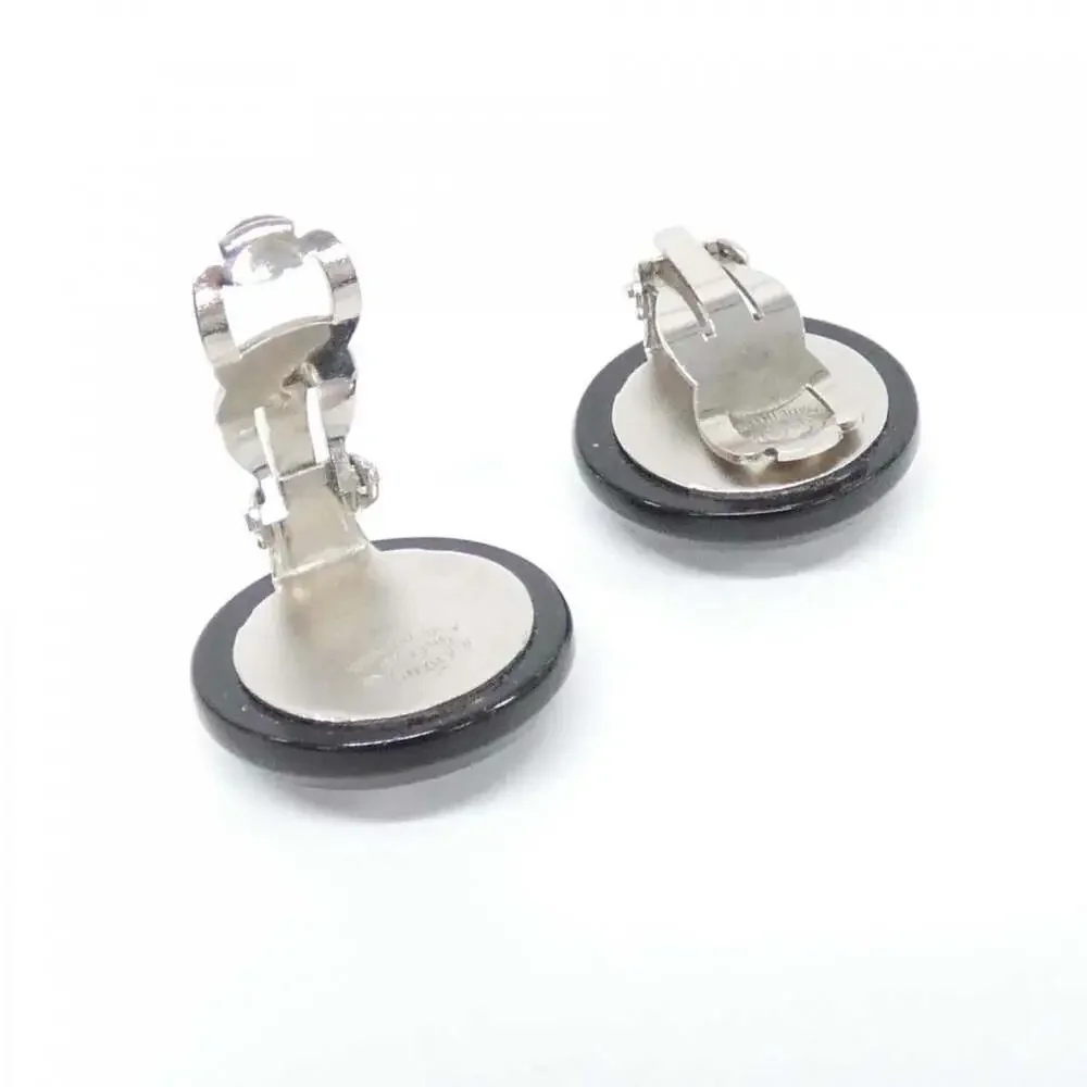 CHANEL Black Earrings